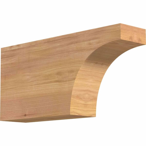 Ekena Millwork Huntington Smooth Rafter Tail, Western Red Cedar, 3 1/2"W x 8"H x 16"L RFT04X08X16HUN00SWR - main